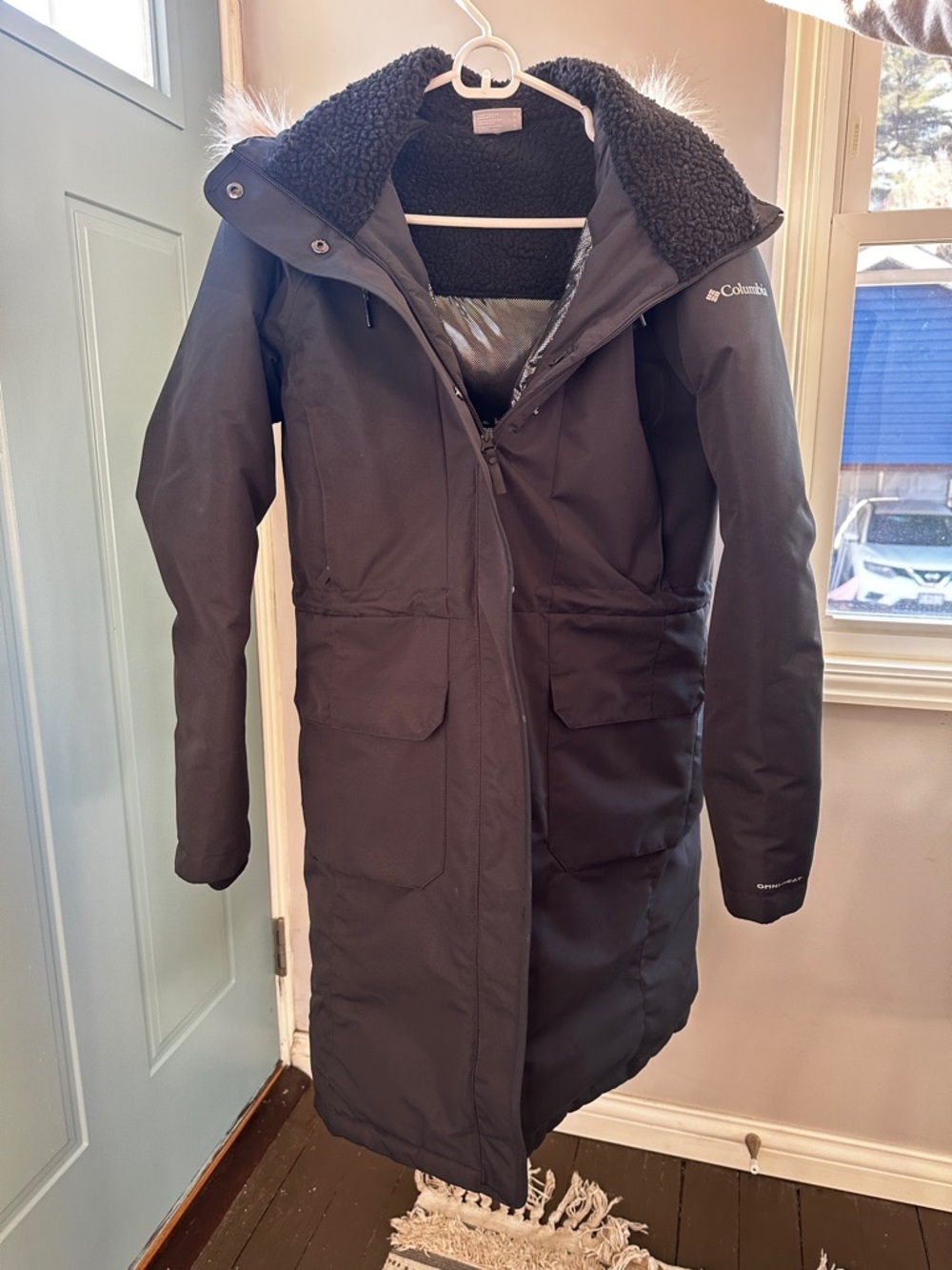 Columbia Black Sherpa-Lined Long Parka